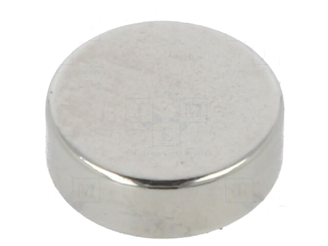 Magneet: vast; neodymium; 5,5N; Ø: 6mm; H: 2mm Magneet: vast; neodymium; 5,5N; Ø: 6mm; H: 2mm